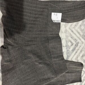 Nine West Woman’s Herringbone Dress Pants - Gray